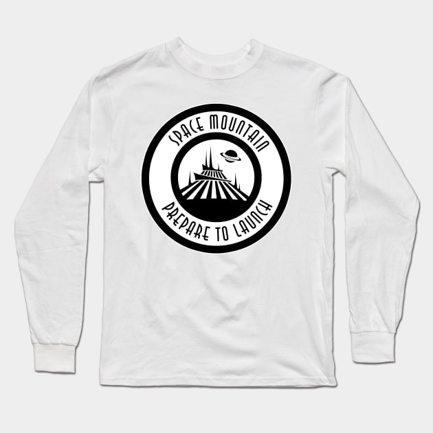 SMPrepareLaunchSaturn Long Sleeve T-Shirt by WdwRetro